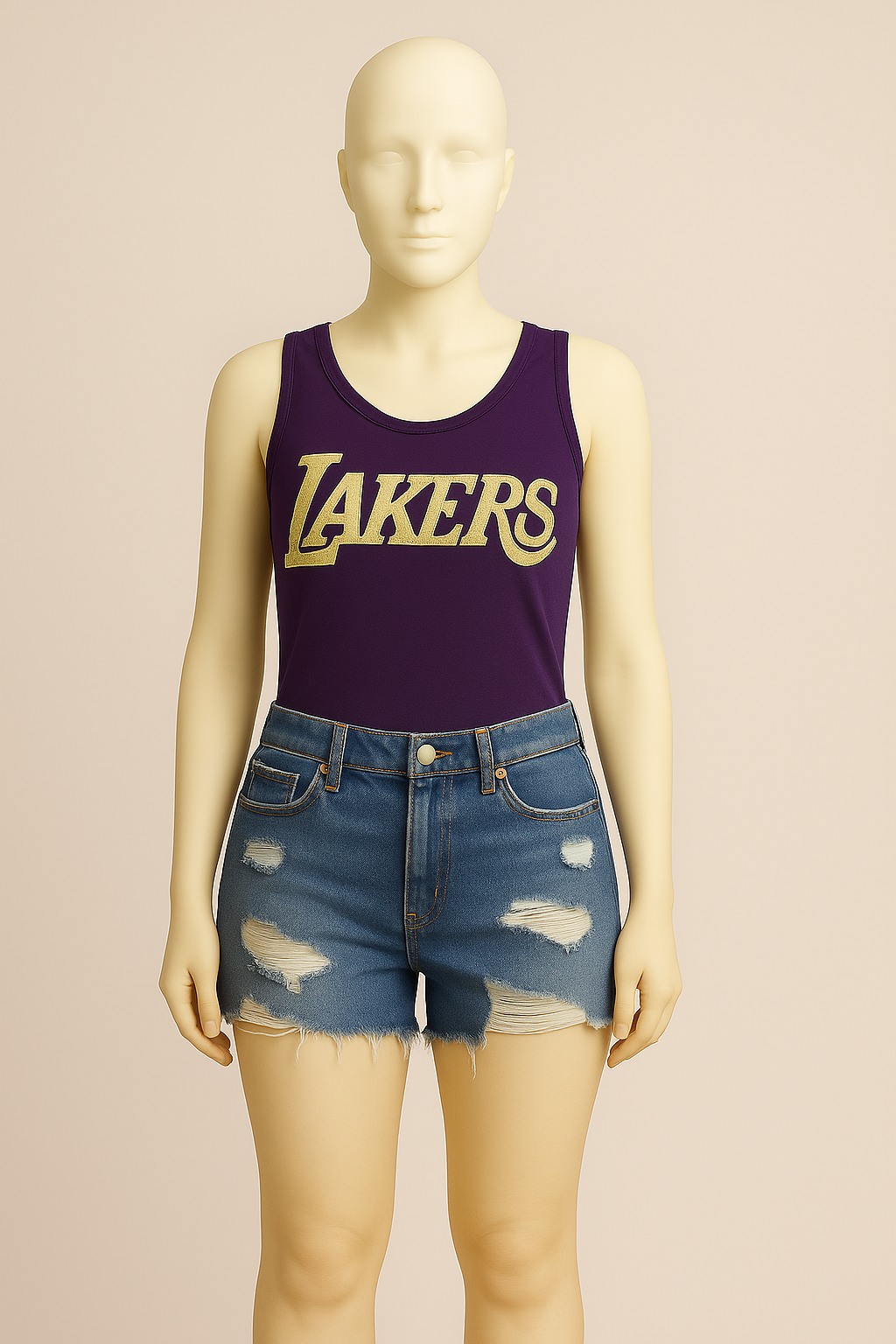 Purple Lakers bodysuit