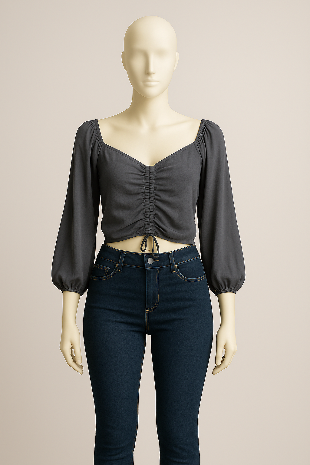 Charcoal grayblouse