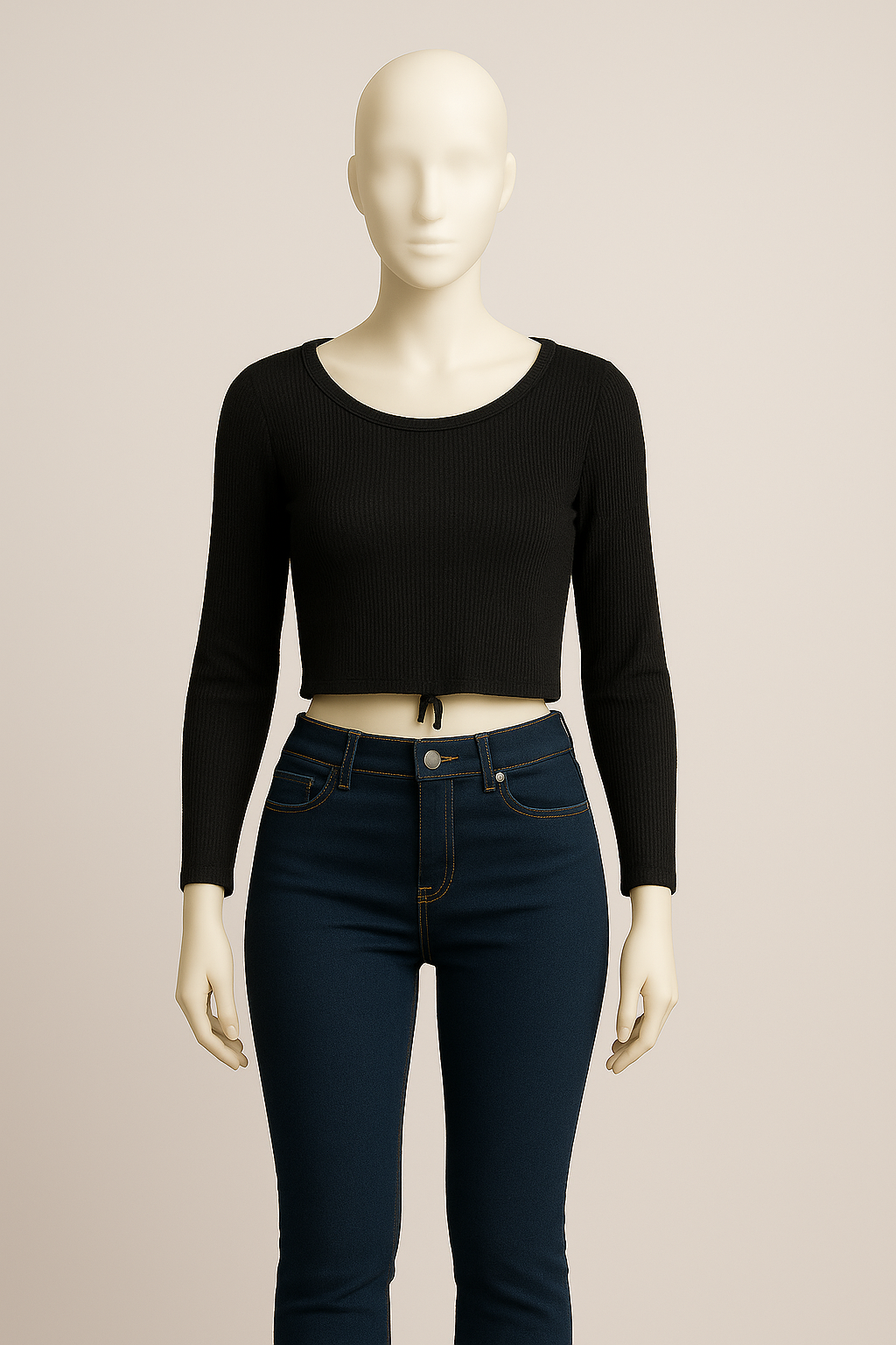 Black Long Sleeve Top