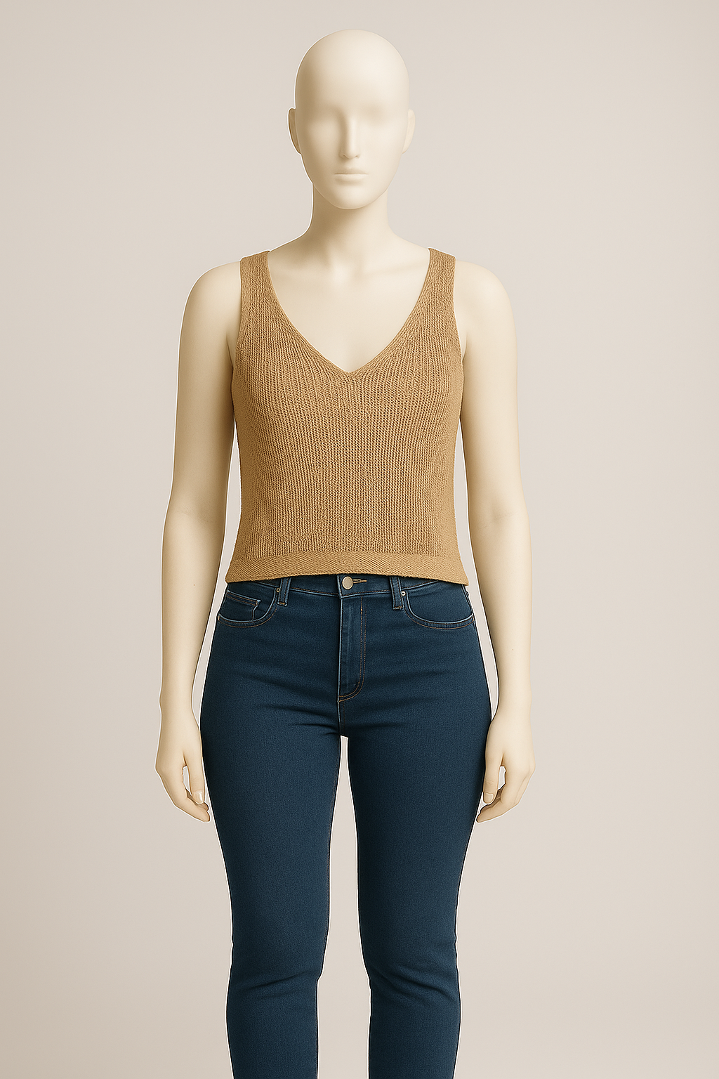 Camel Knit Tank